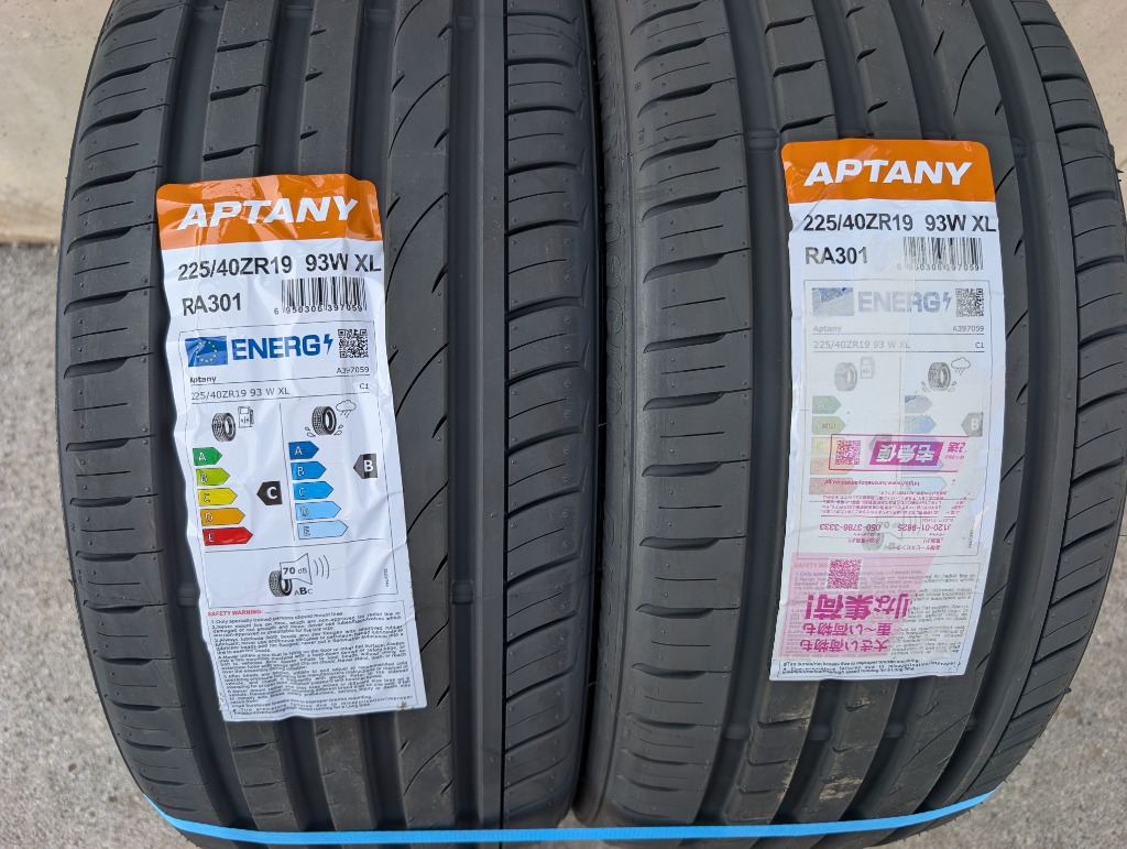 APTANY 225/40R19 4本セット 2025年製造 新品サマータイヤ RA301