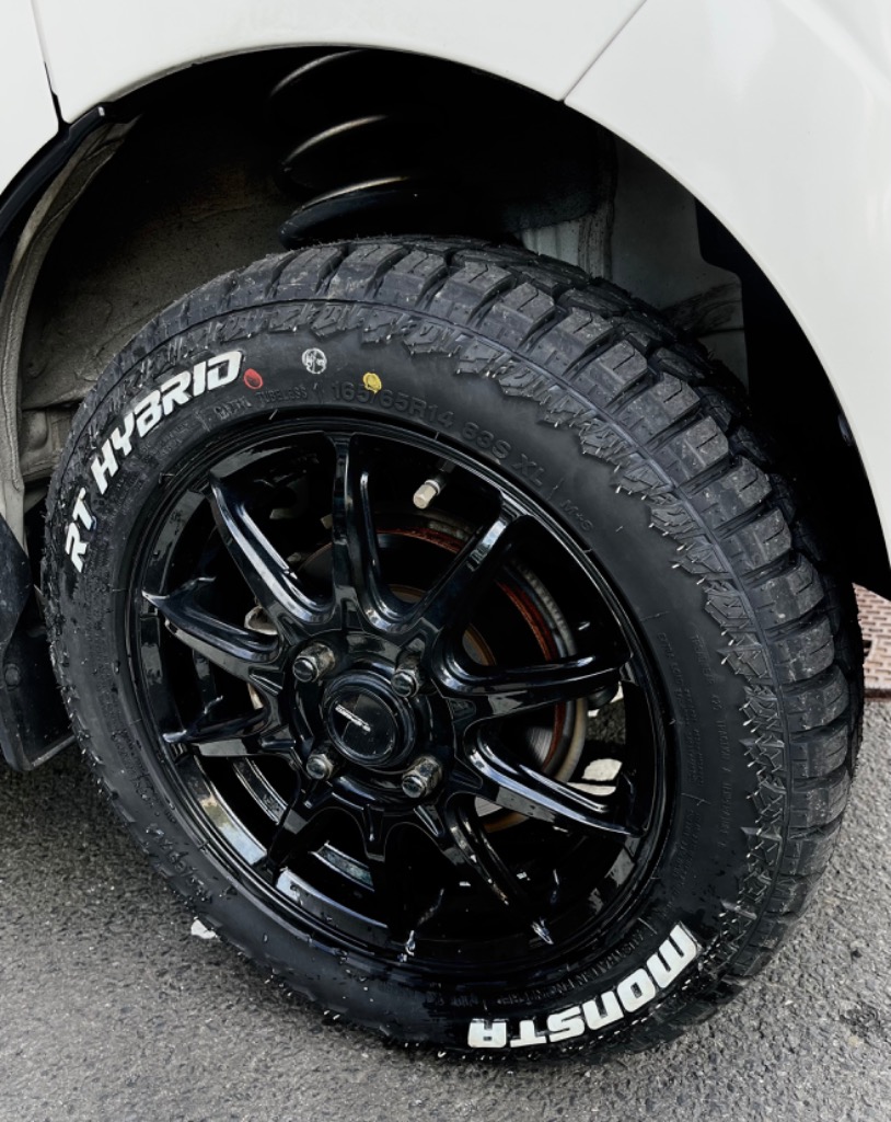 MONSTA RT HYBRID モンスタタイヤのレビュー165/65R14 DA17W