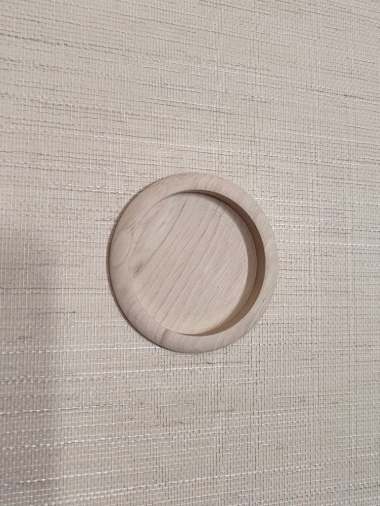 襖引手 TK ホワイト 丸引手 大 (襖穴の直径：59mm) 1個 : TK