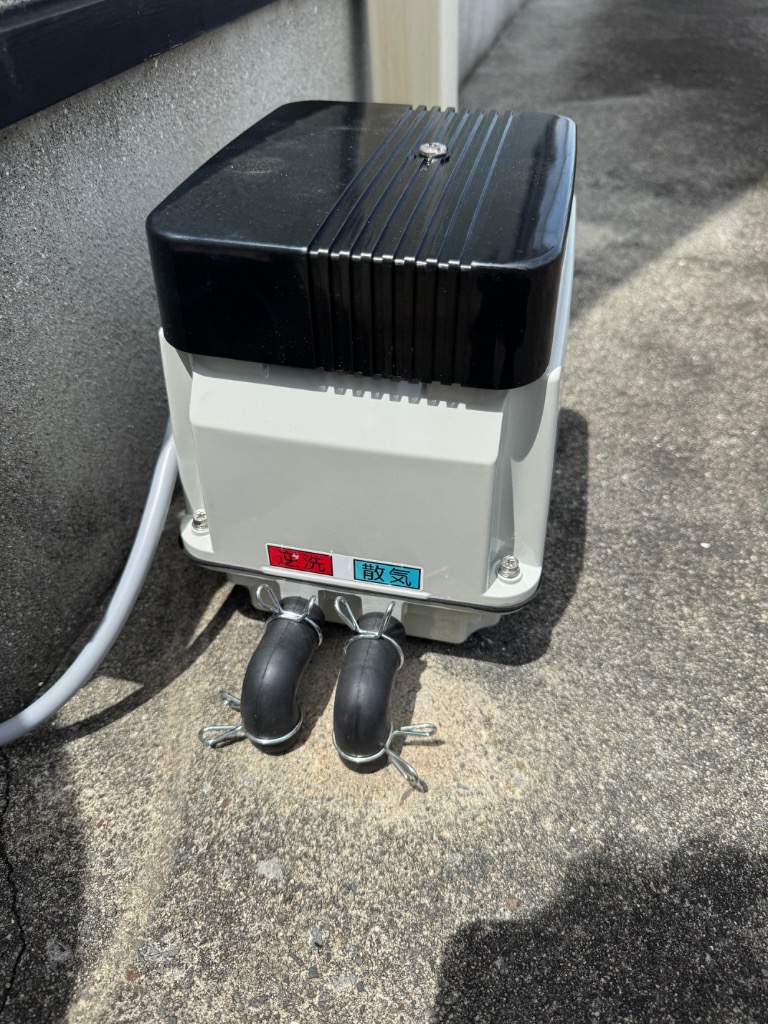 安永エアポンプ 安永 エアポンプ EP-80GR 右散気 右バッキ 右曝気 ばっ