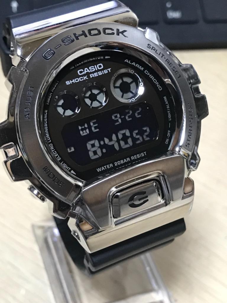 CASIO カシオ G-SHOCK ジーショック Gショック 腕時計 時計 メンズ アナログ デジタル 防水 シルバー メタルベゼル 三つ目