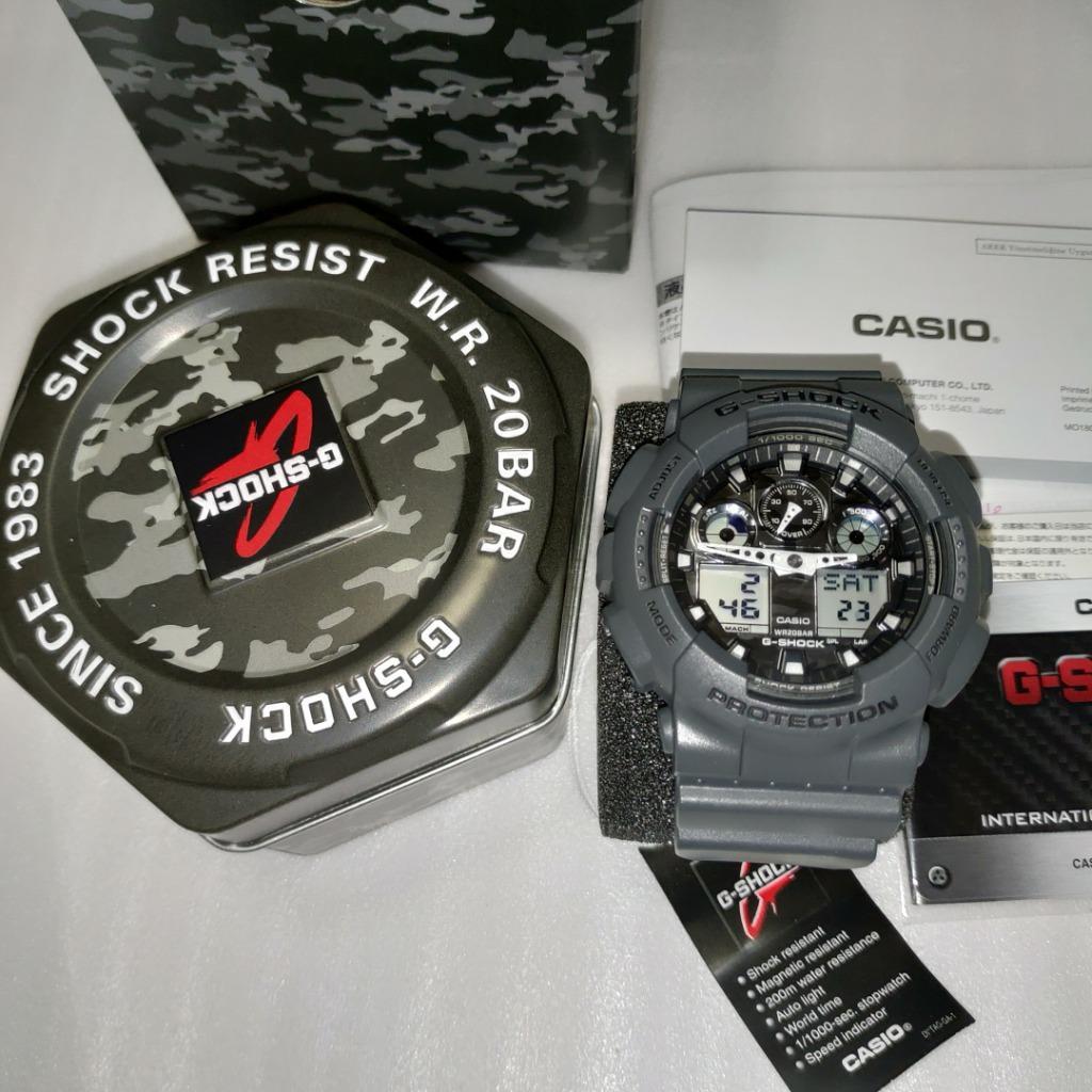 CASIO - G-SHOCK GA-100CF ブラックカモフラージュ新品未使用の+