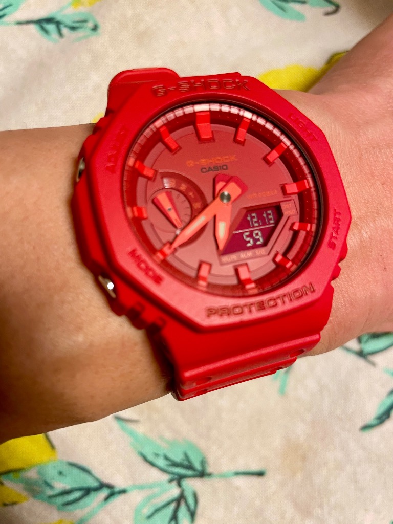 G-SHOCK GA-2100 赤色 G-SHOCK】カーボンコアガード / GA-2100-4AJF （レッド