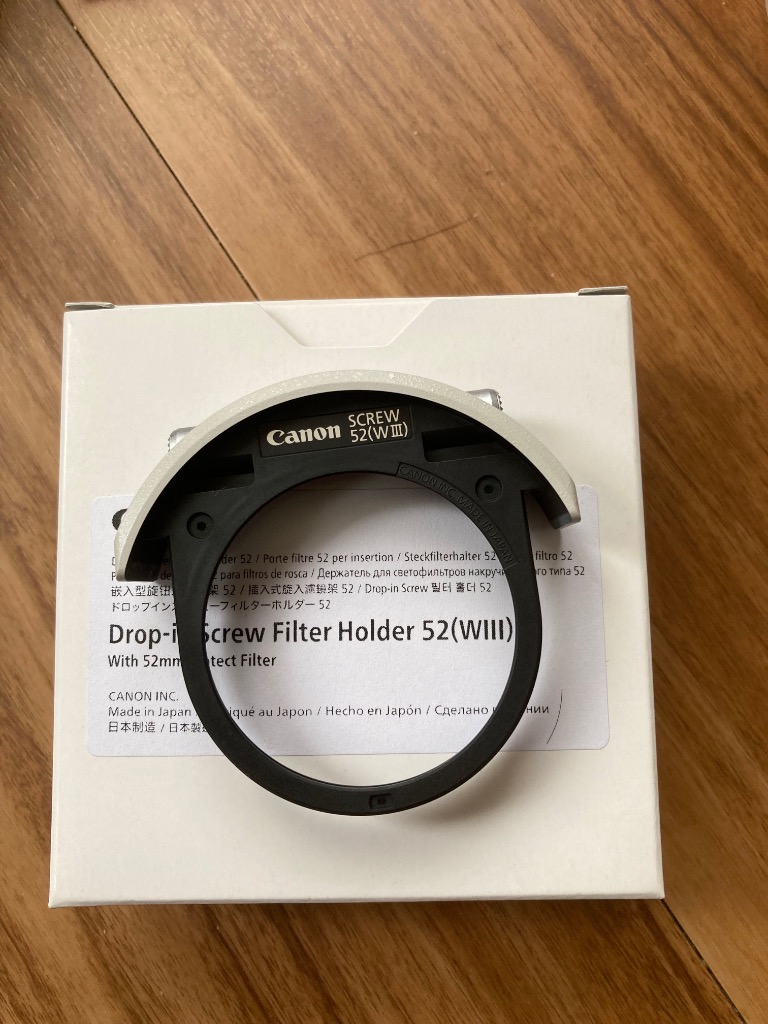 キヤノン（Canon） ドロップインスクリューフィルターホルダー 52 WIII