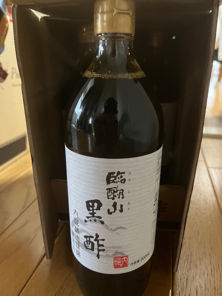 健康酢 黒酢 内堀 臨醐山黒酢 900ml 6本 内堀醸造 酢 ドリンク 飲む酢