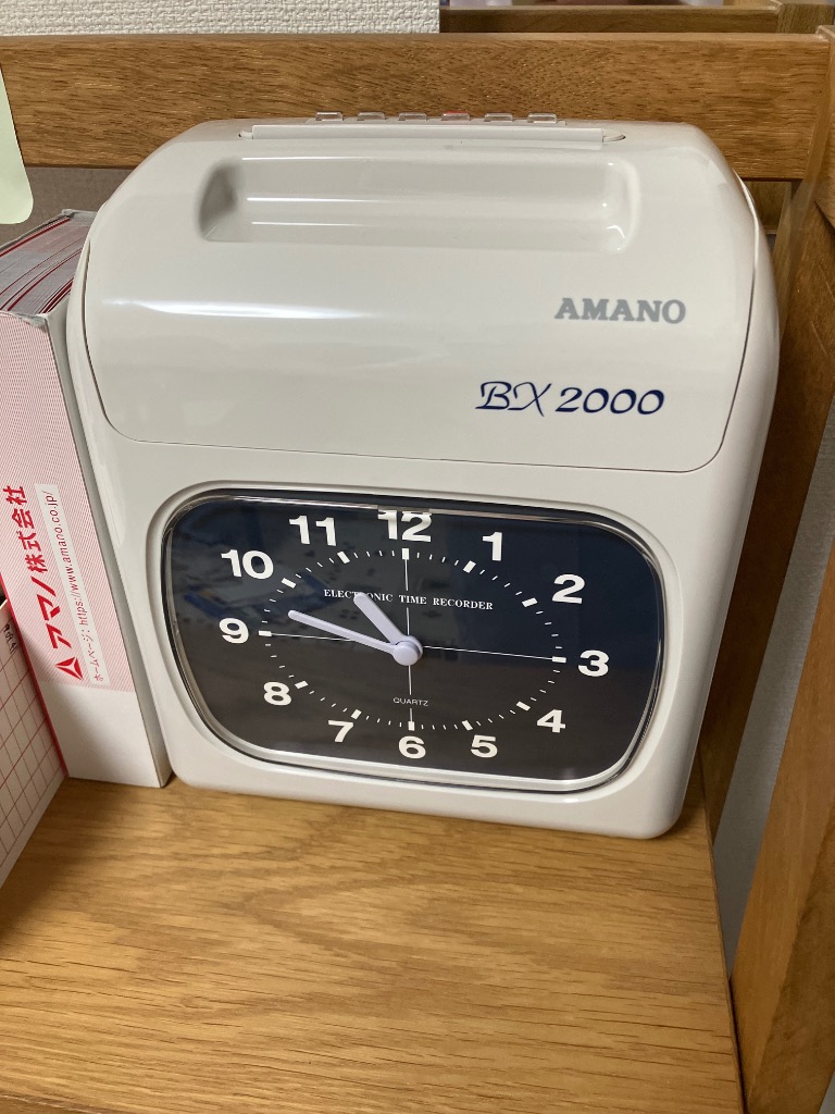 アマノ AMANO タイムレコーダー BX2000J タイムカード100枚