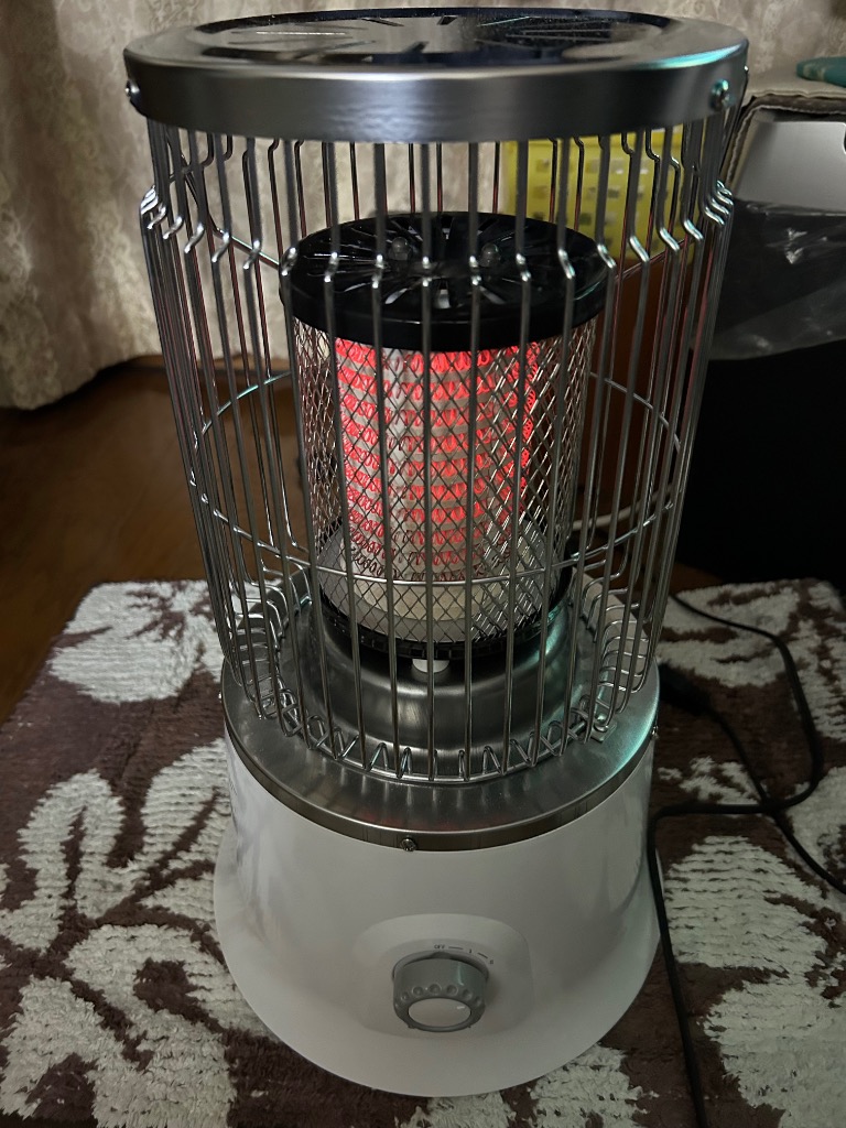 頂点デザイン ヒーター 電気ストーブ 360度 暖房 即暖