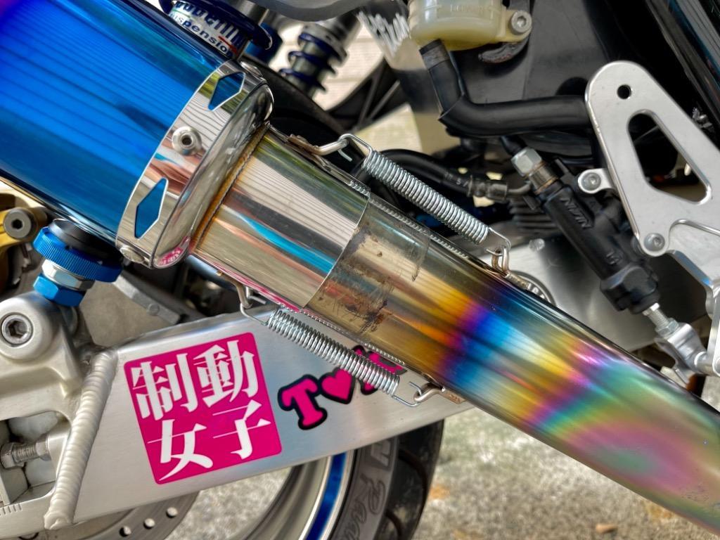60.5mm マフラー スリップオン GP サイレンサー ステンレス製 チタン