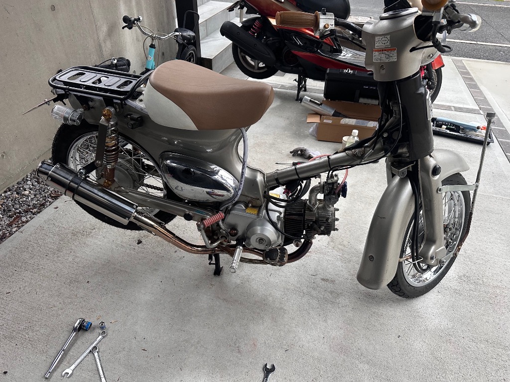カブ 50 70 90 マフラー カスタムパーツ 交換 社外品 スーパーカブ