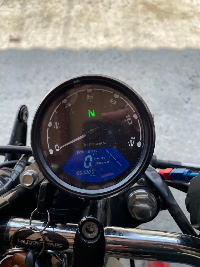 バイク用 多機能 デジタルスピードメーター タコメーター LCD