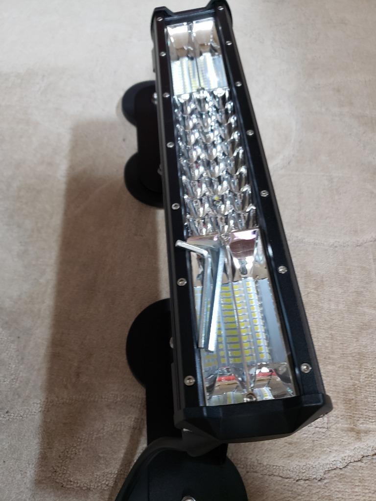 LED ライトバー 38cm 216W ワークライト 26000lm 12V 24V 作業灯