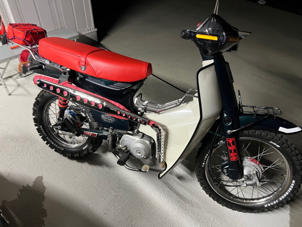 ホンダ スーパーカブ 専用品 C90 用 C50 C70 リトルカブ にも アップマフラー スクランブラーマフラー スチール メッキ ブラック 外装  カスタムパーツ 社外品 : トップセンス - 通販 - Yahoo!ショッピング