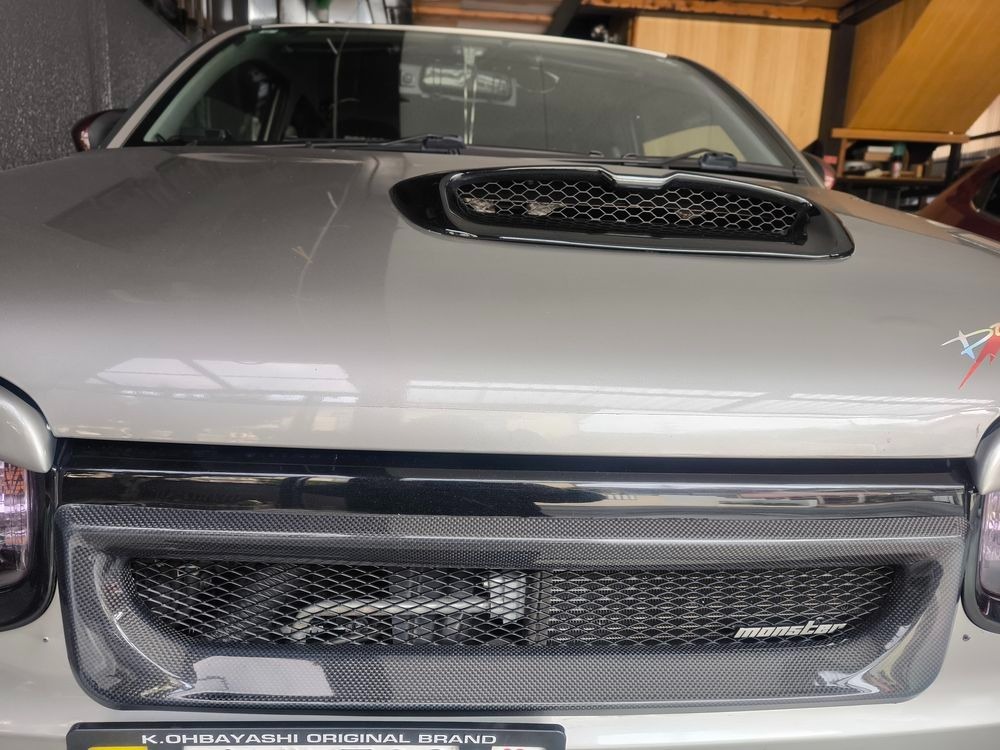 monster sport製 アルトワークス・RS用スポーツグリル 塗装済み カーボンスポーツグリル アルトワークス/アルトターボRS[HA36S