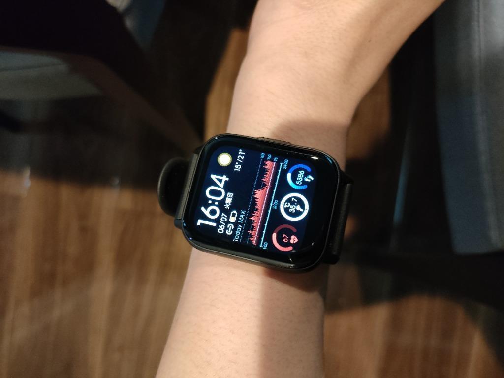 スマートウォッチ 2022最新版 体温測定 血中酸素 血圧 技適認証 