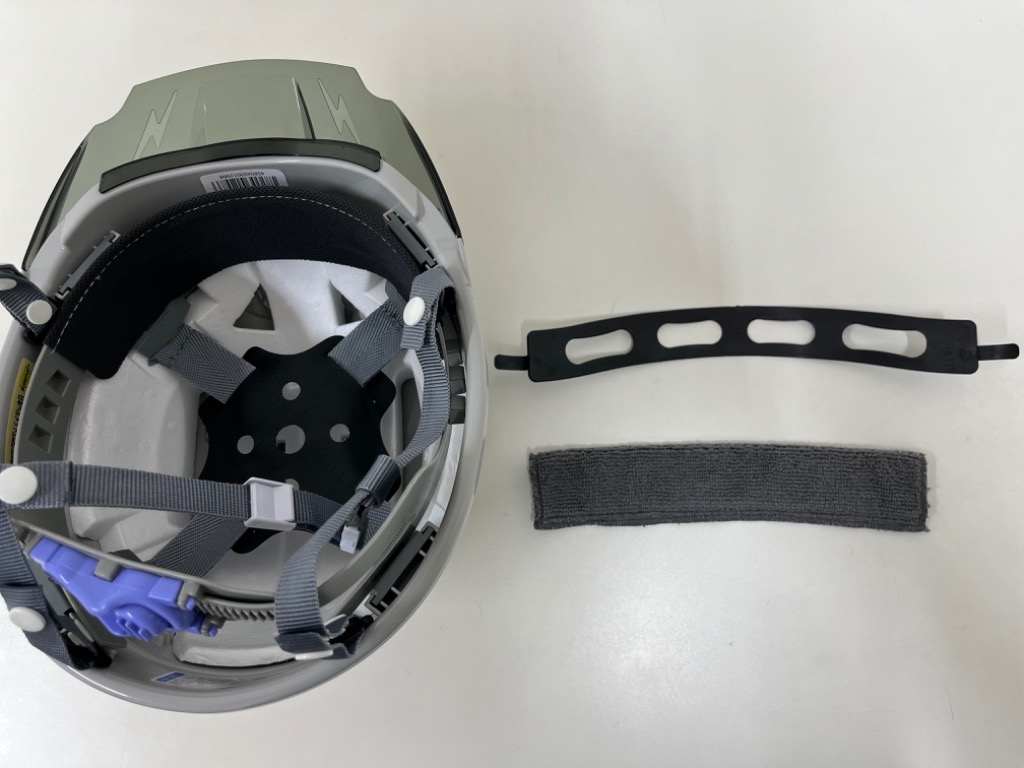 進和化学工業 セーフティーヘルメット SS-19V型T-P式RA グレー