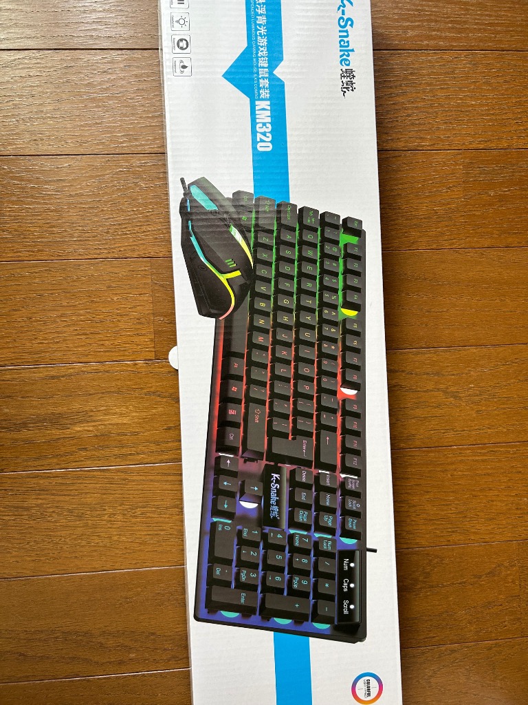 ゲーミングキーボード マウス セット KM320 USB有線ゲーミング