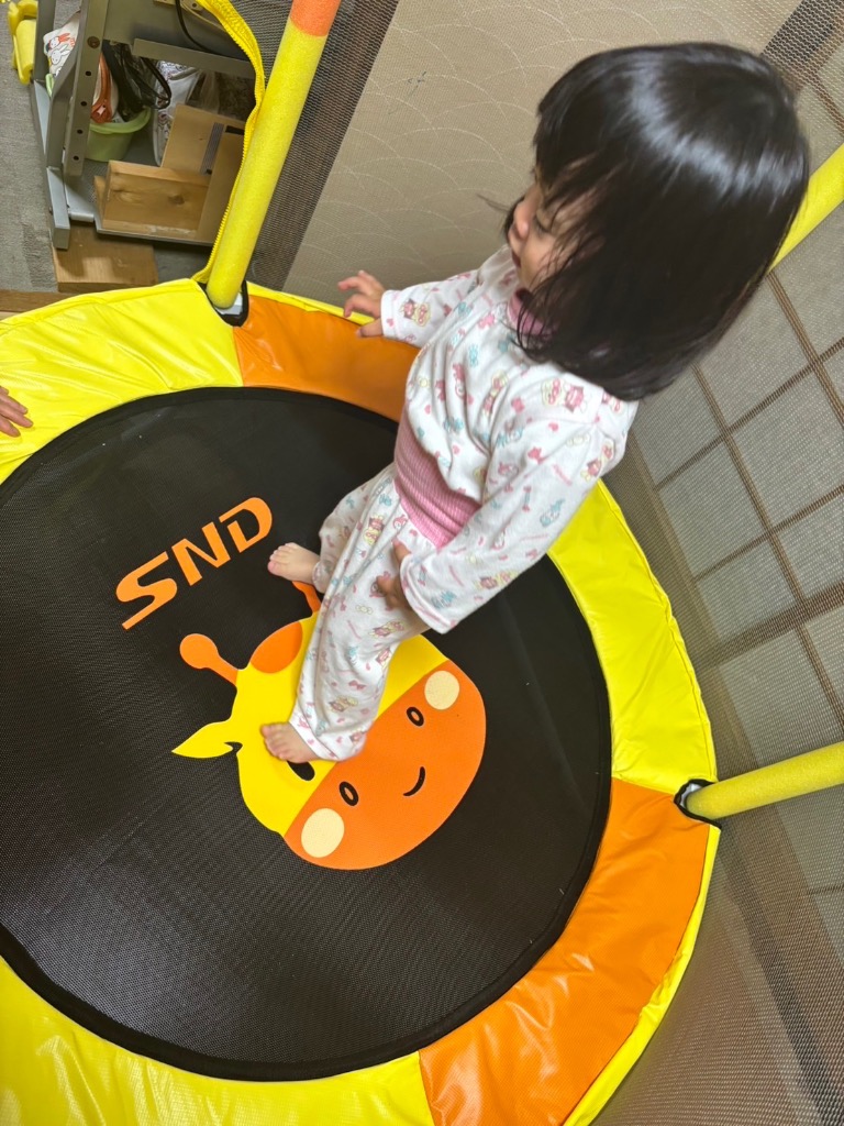 DOMIYA 鉄棒付き 子供用トランポリン トランポリン 子供 室内