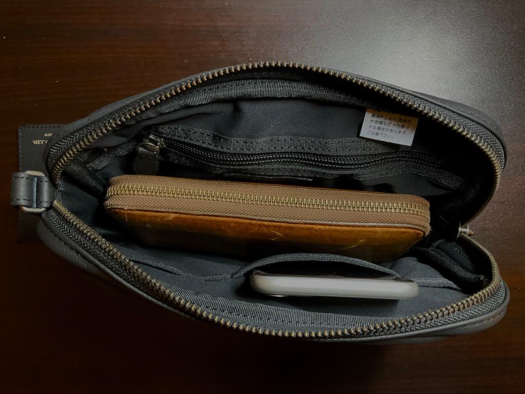 【極美品】PORTER　吉田カバン　スクエアウエストポーチ　艶本革　日本製正規品 PORTER ポーター ウィズ ポーチ 016-01078 吉田カバン メンズ