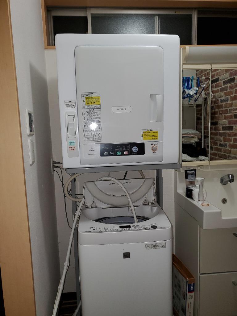 日立 HITACHI DE-N60WV W 衣類乾燥機 6kg ピュアホワイト. 2019年製