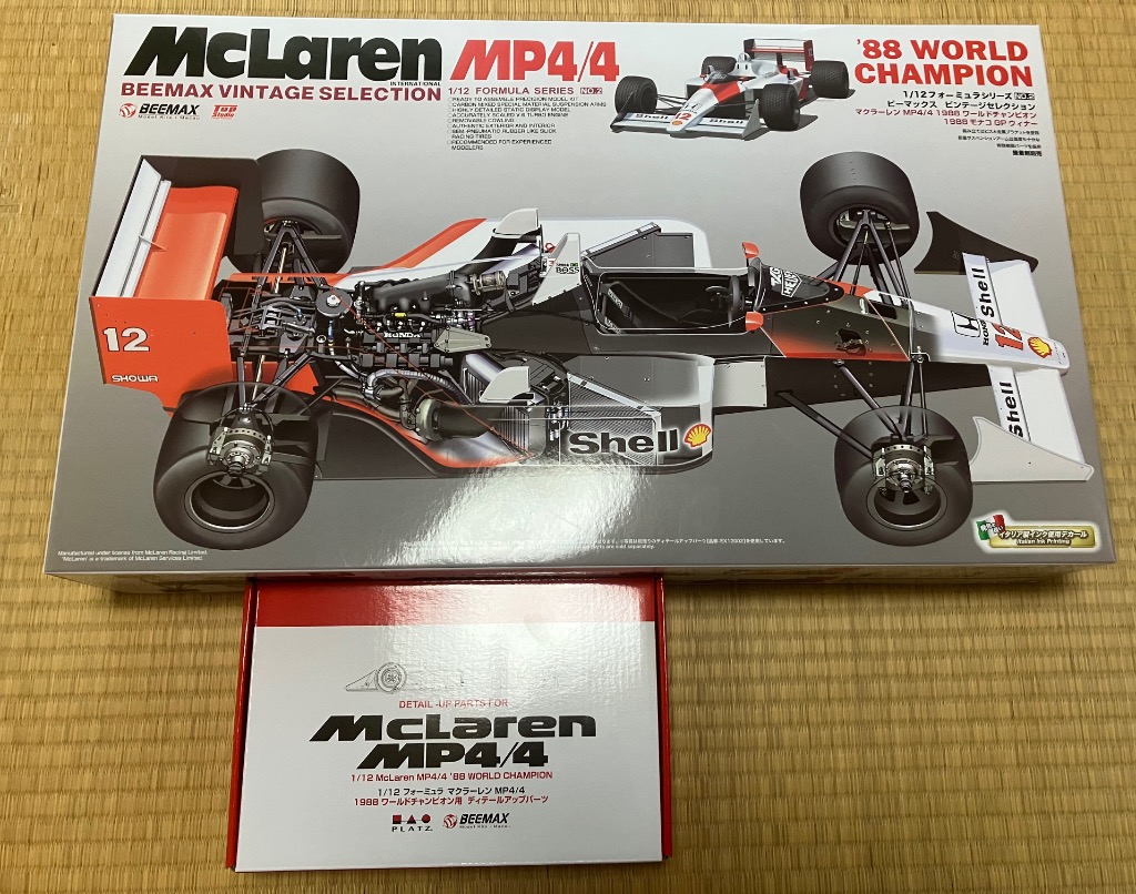 未使用品　BEEMAX マクラーレンMP4/4＋付属品付き 9月12日発売予定 プラッツ/BEEMAX 1/12 フォーミュラシリーズ