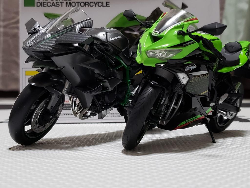 9月再入荷予定 スカイネット 1/12 完成品バイク KAWASAKI Ninja ZX-25R ライムグリーン×エボニー　送料無料