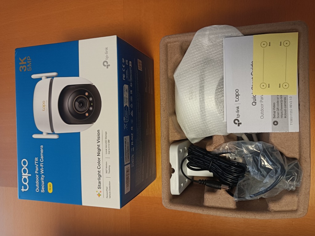 Tapo TC43 ＋128GBmicroSDカードセット】500万画素 3K 5MP 自動
