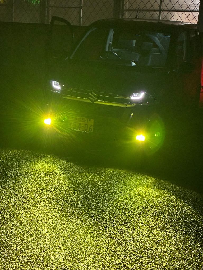 裂光シリーズ!!33800lm ライムイエローフォグ! H8/H11/H16 HID屋 H8 H11 H16 LED Vシリーズ フォグランプ ライムイエロー 10900lm