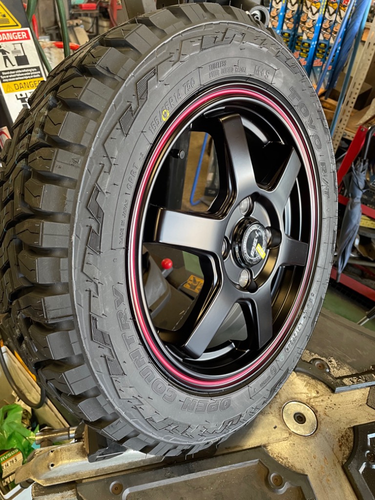 タイヤ 14インチ OPEN COUNTRY 25年製 155/65R14 4本セット R/T トーヨー タイヤ