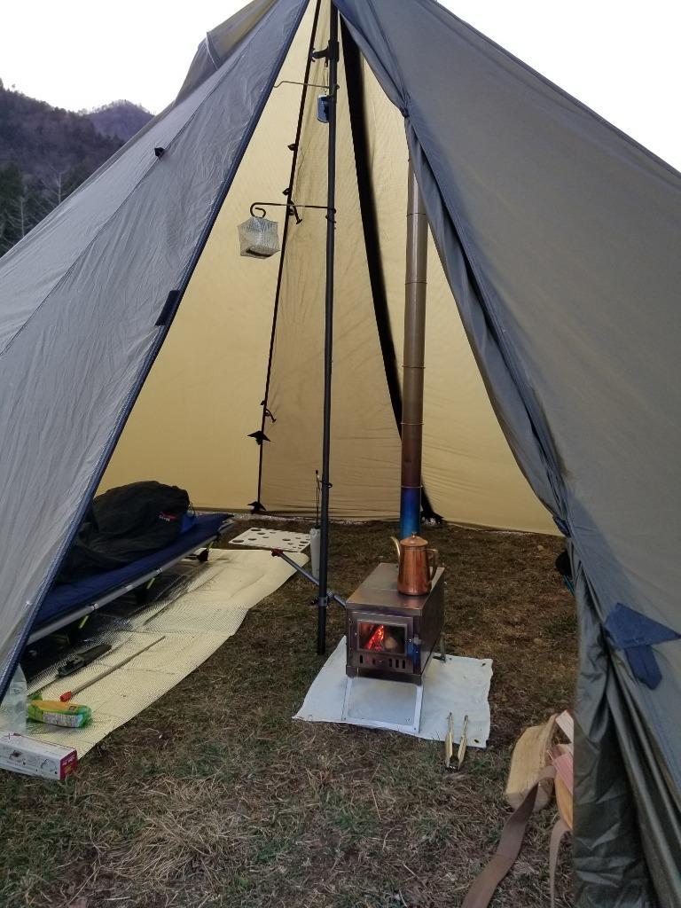 アウトドア テント/タープ ティピーテント レッドクリフ 6人用 ワンポールテント ハイブリット 