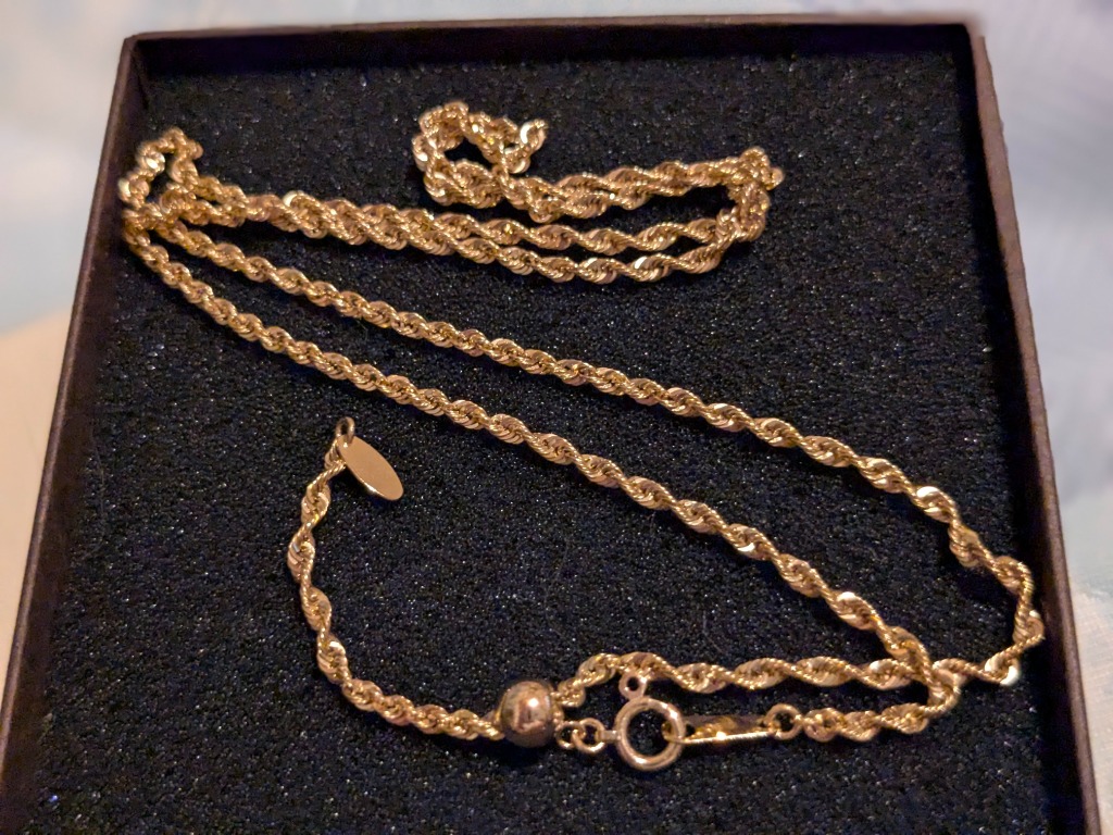 TRIDEA JEWELRY 18金 ロープ チェーン ネックレス 幅1.9mm 50cm TRIDEA JEWELRY 18金 ロープ チェーン ネックレス 幅1.9mm 50cm