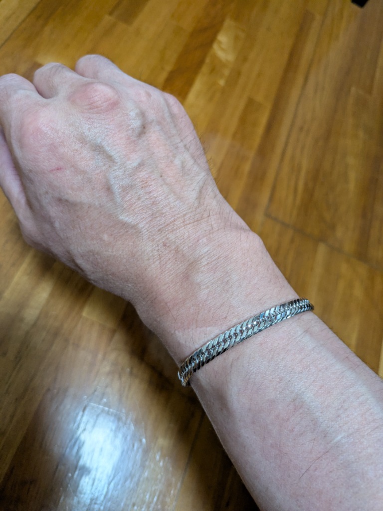 12面トリプル　喜平シルバー925 ブレスレット　アンクレット　18cm 12面トリプル喜平シルバー925 ブレスレットアンクレット18cm