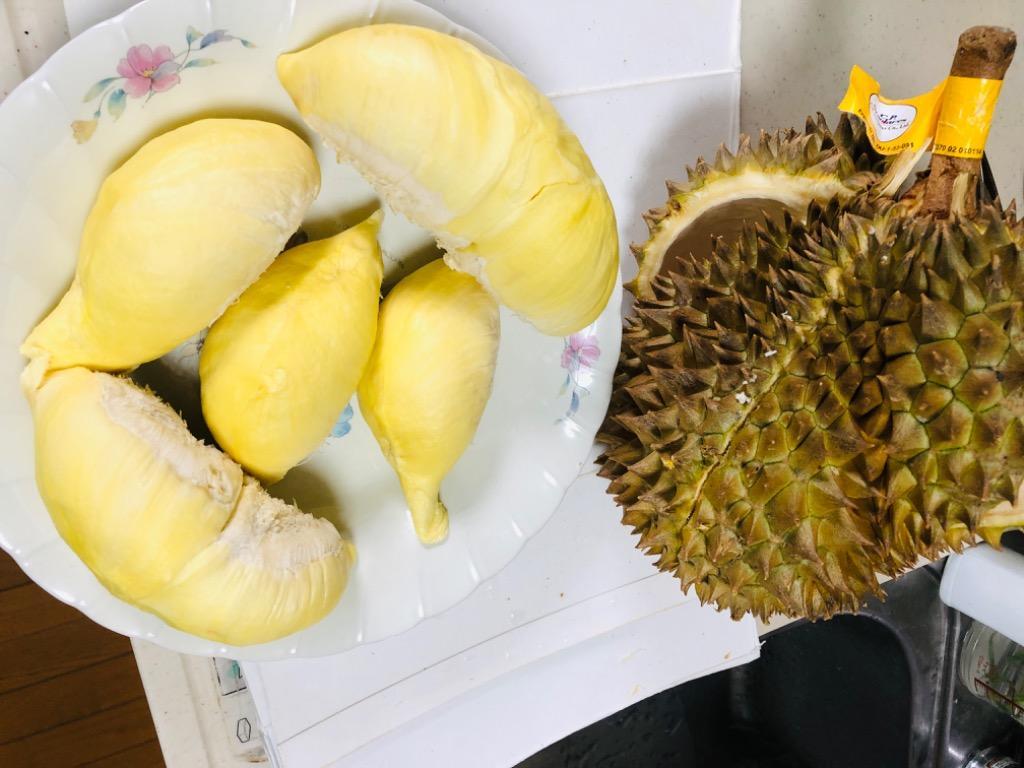 5-6kg タイ産新鮮ドリアン モーントーン 金枕榴莲 数量限定特売』5-6kg （2-3玉）タイ産ドリアン モーントーン 金