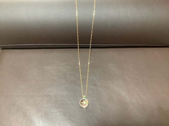 アイリスクォーツ ペンダントトップ 水晶丸玉 レインボー