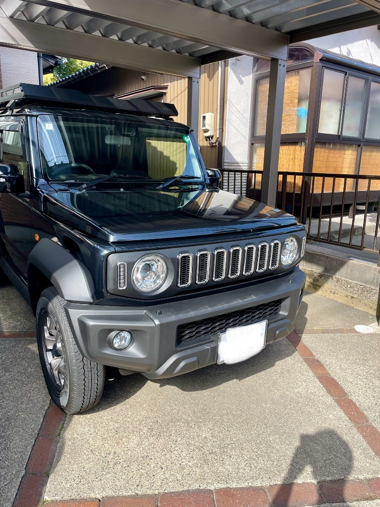 ジムニーJB 64/74マットブラッククロームダクトグリル 【LED デイライト 新型 ジムニー JB64 ジムニーシエラ JB74 カスタムパーツ W-TYPE
