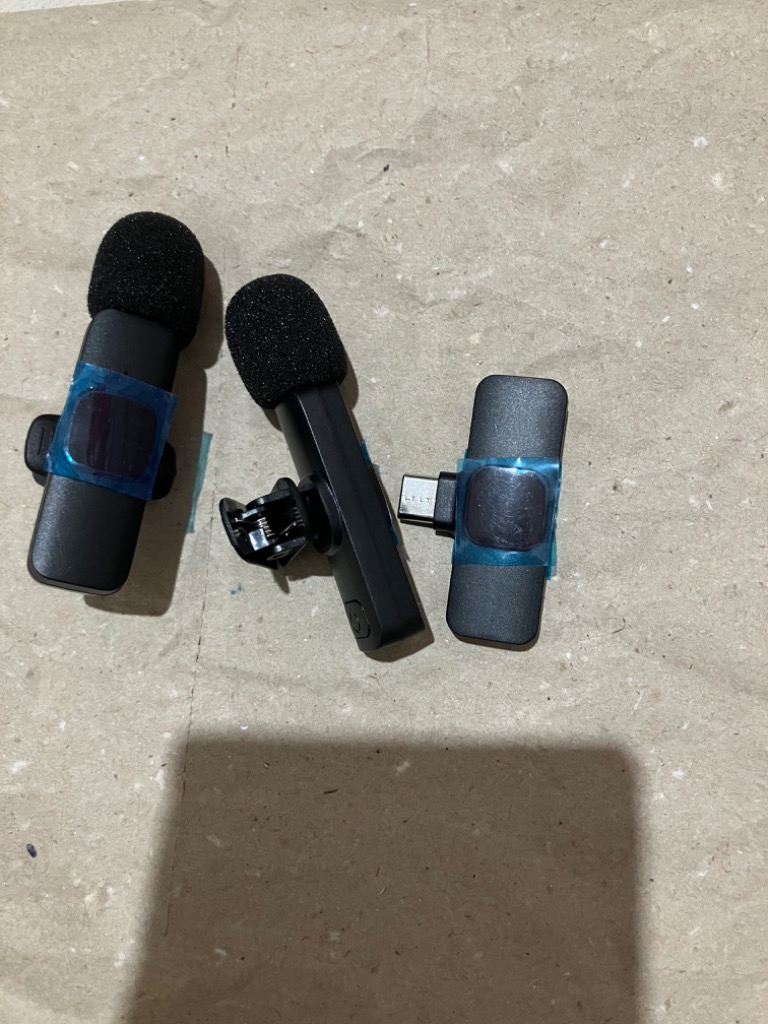 ワイヤレスマイク 2個 1to2 ピンマイク Type C対応 設定不要 ワイヤレスマイク 2個 1to2 ピンマイク Type C対応 設定不要