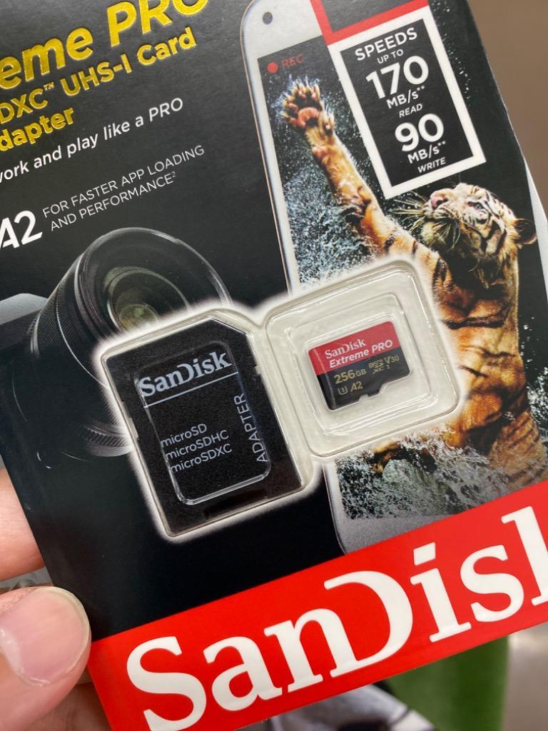 ●サンディスク　SDSQXCZ-256G-GN6MA [256GB] Amazon.com : SanDisk 256GB Extreme PRO® microSD™ UHS-I Card