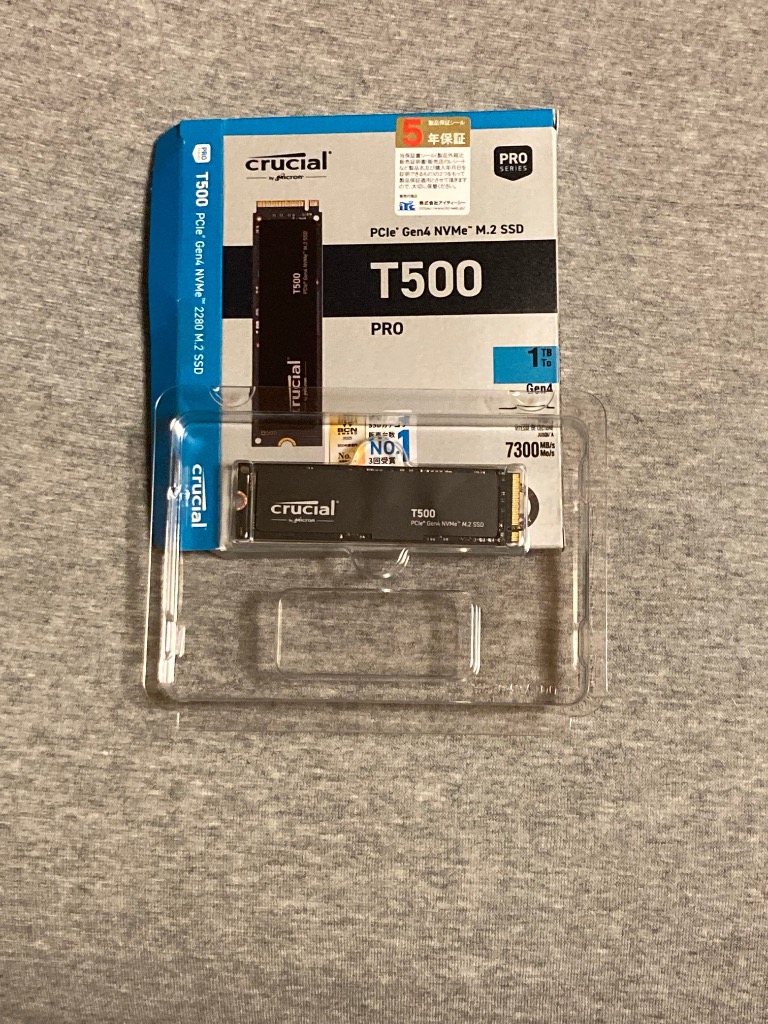内蔵型SSD CRUCIAL CT1000T500SSD8JP T500 [1TB /M.2] crucial 内蔵型 M.2 SSD T500 CT1000T500SSD8JP 1TB [管理
