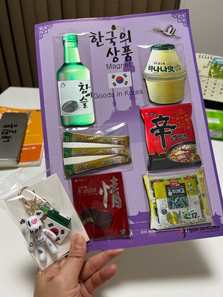 韓国の定番食品シリーズのマグネット チャミスル バナナウユ 辛