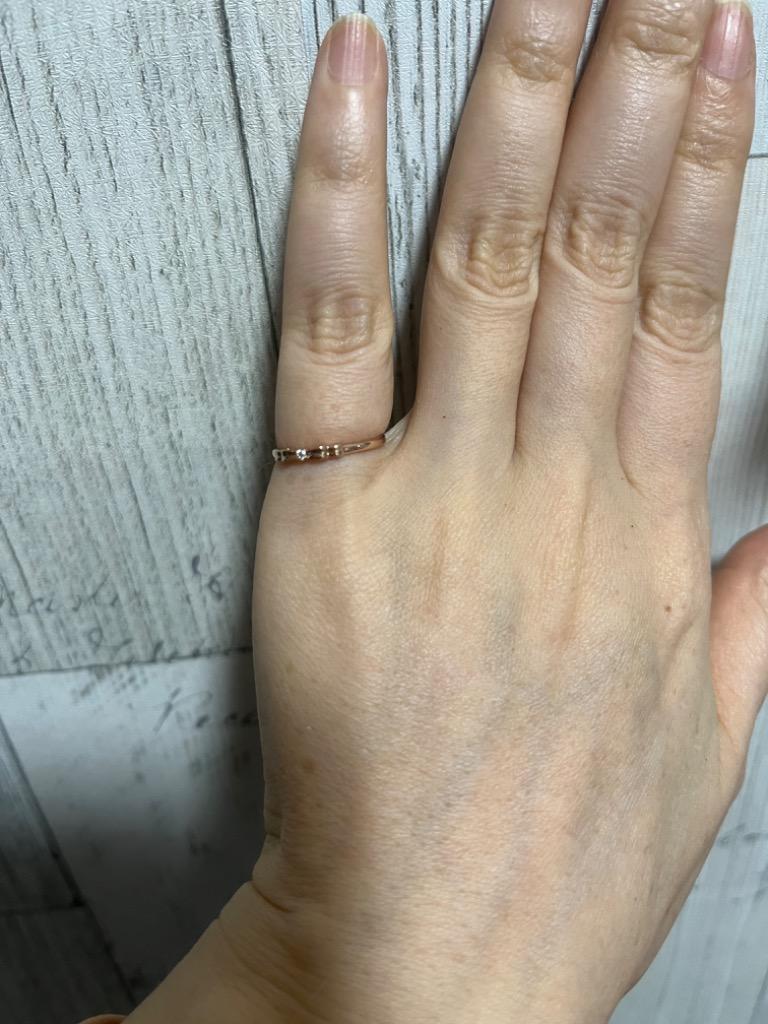 ジュエリーツツミ K10ピンクゴールドダイヤモンドリング