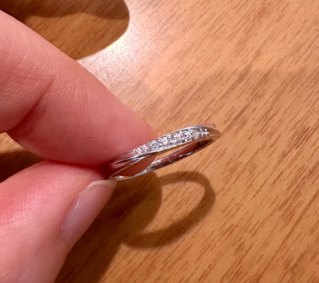 ジュエリーツツミ K10ホワイトゴールドペアリング : ジュエリー