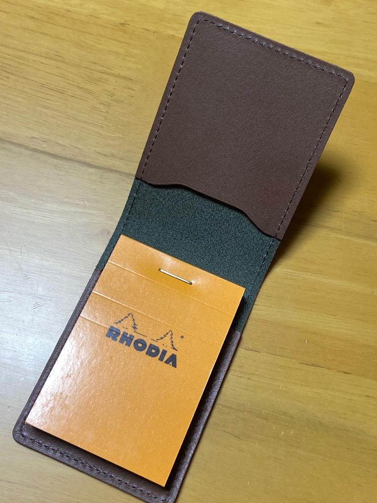 タテ開き】ロディア カバー No.10 用 【脱クロムレザー・切り目