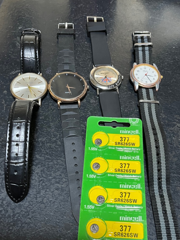 未使用品電池切れ時計6セット マクセル 時計用電池 SR626SW1BT | 時計 通販 | ホームセンター