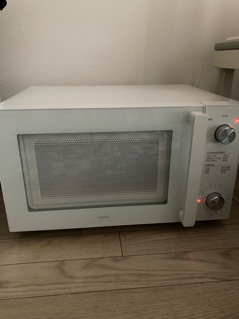 ツインバード（TWINBIRD） 電子レンジ 単機能 フラット DR-LD20W | 20L