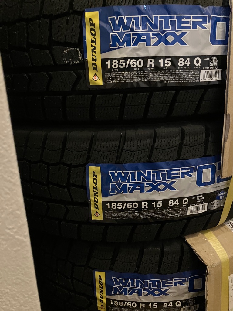 185/60R15 84Q 2025年製 正規品 送料無料 ウインターマックス02 WM02