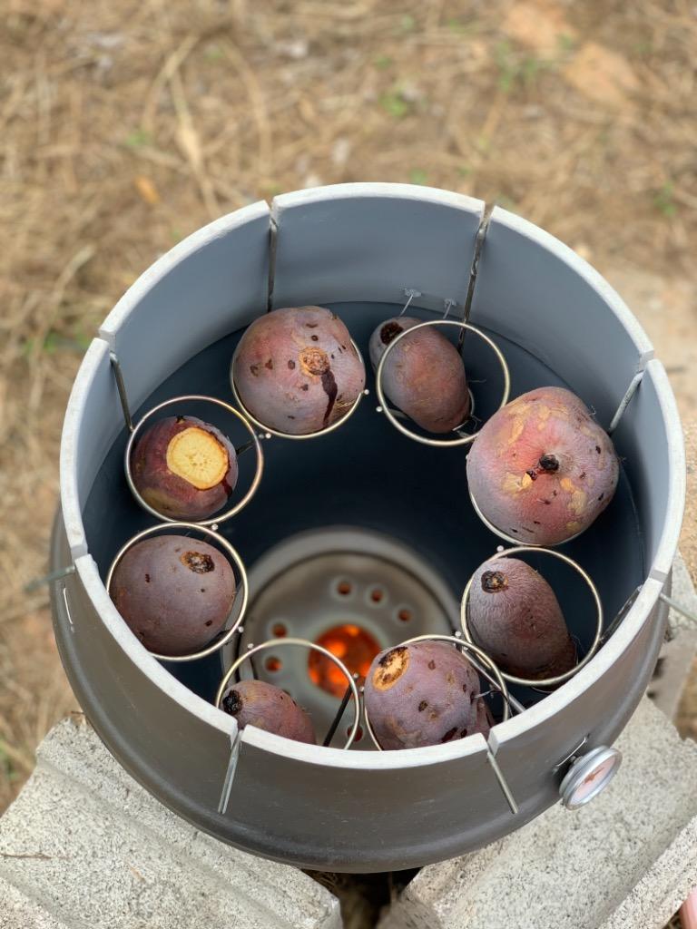 壺やきいも道場/業務用焼き芋機・営業用焼いもつぼ8本焼き芋器。大きさ