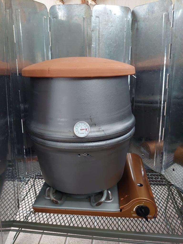 レビューで送料無料】 壺やきいも道場 燃焼器具 焼き芋器 8本焼 燻製器スモーカー