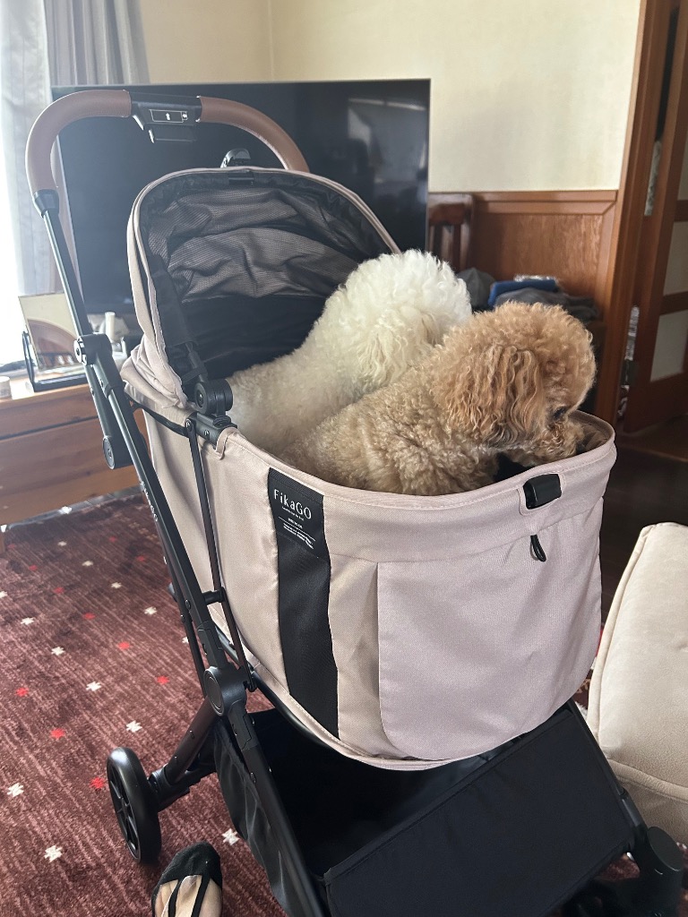 FikaGO Free to go 2 犬用カート ベージュ Amazon.co.jp: コンビ コムペット FikaGO FREE TO GO 2 フィカゴー