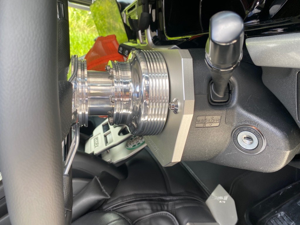 JDM アルミロングボススペーサー(ポリッシュ) 100mm アルミ製 ロングボススペーサー<br>100mm ブラック or ポリッシュ