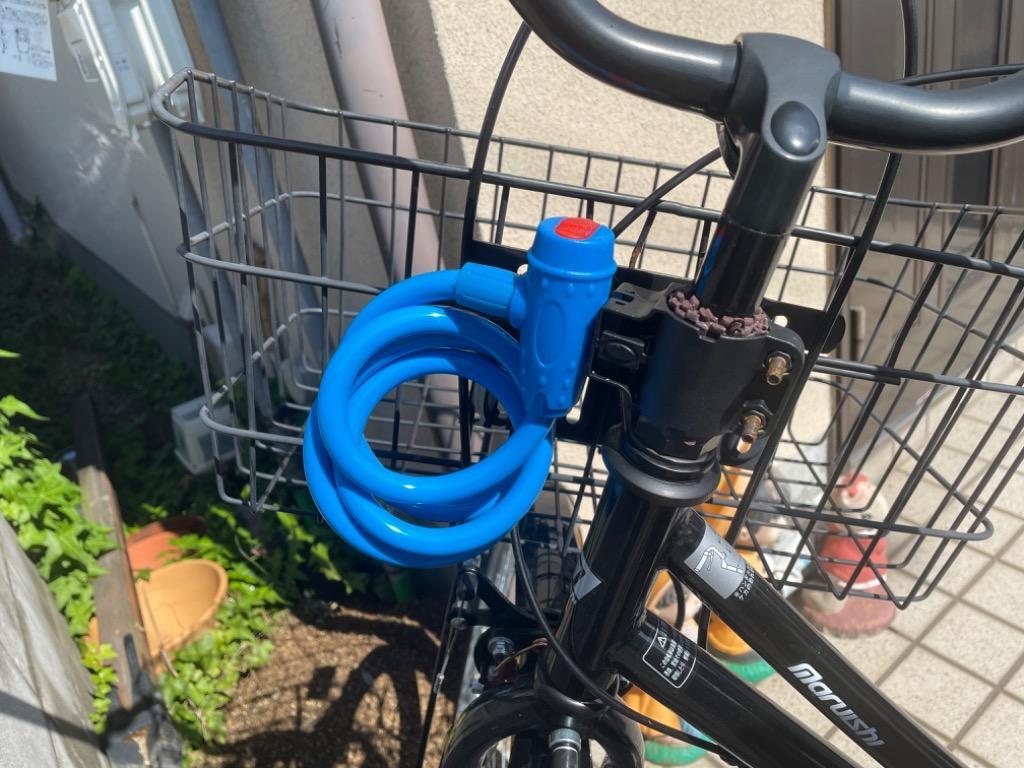 自転車 (鍵付き) 自転車 鍵 ワイヤーロック カギ式 ディンプルキー ブラケット付 UL.YN
