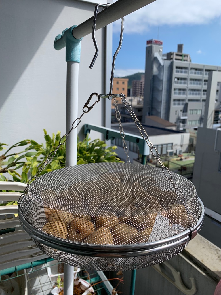 下村企販 干しかご 干し網 ドライフルーツ バスケット 2段式